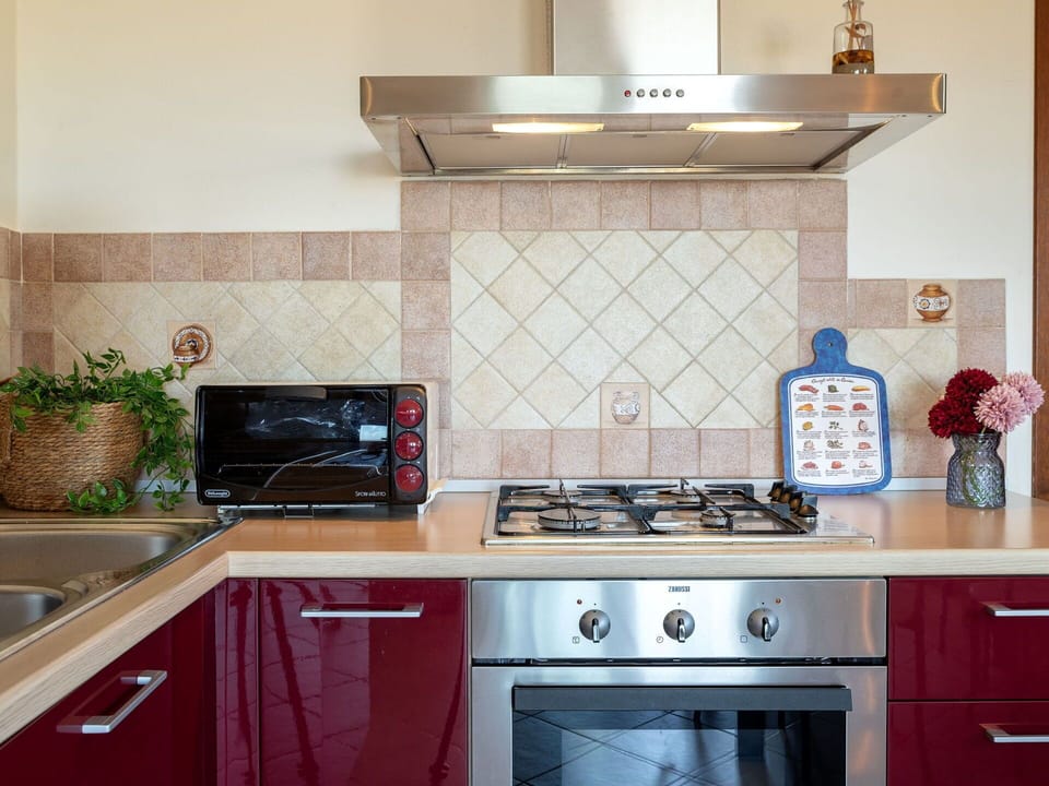 Kitchen Appliance, Kitchen, Countertop, Kitchen Stove, Stove, Major Appliance, Gas Stove, Home Appliance, Cabinetry, Cooktop
