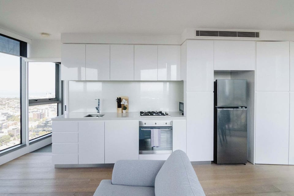 Light filled open plan living space 
