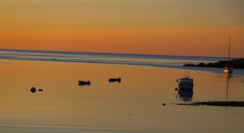Bunker's Harbor at sunrise.