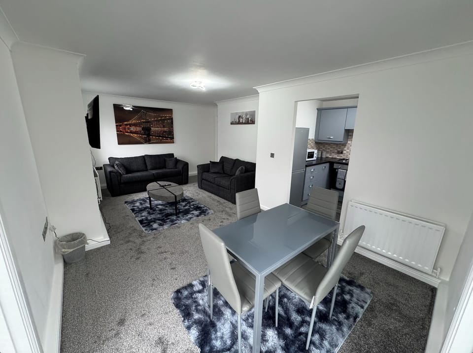 Living/Dining Room with Balcony view