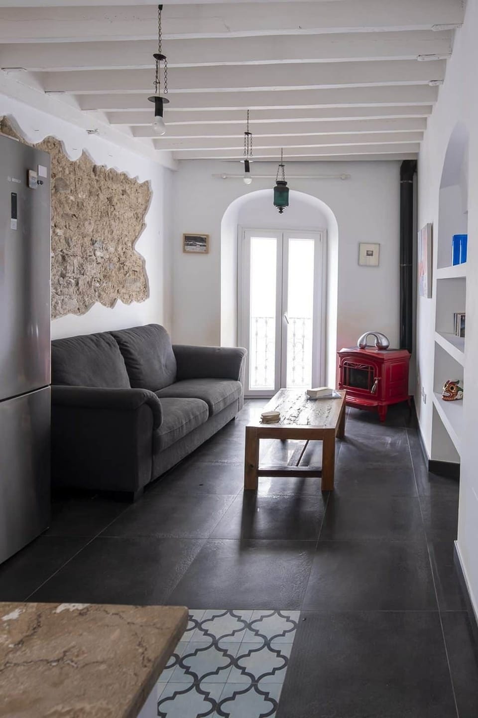 Tarifa chic rooftop penthouse living room