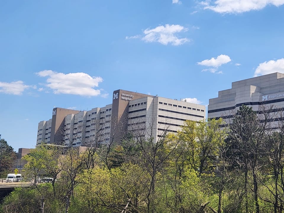 U of M Hospital  (2.5 miles away)