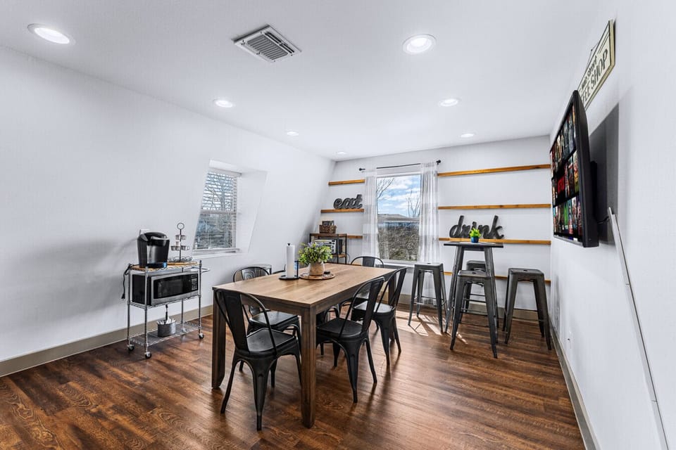 Shared gathering area upstairs