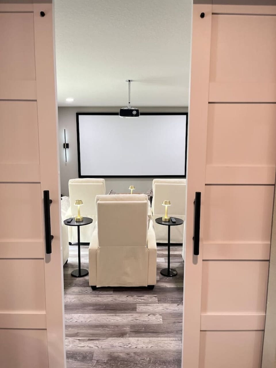 Movie theater with comfortable seating