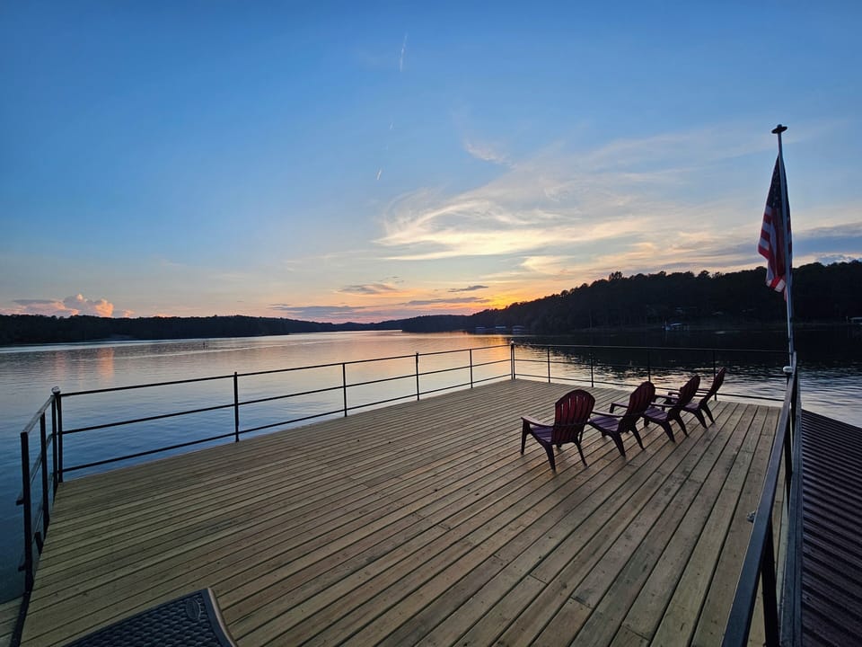 Catch breath-taking sunsets on top of the newly surfaced dock.
