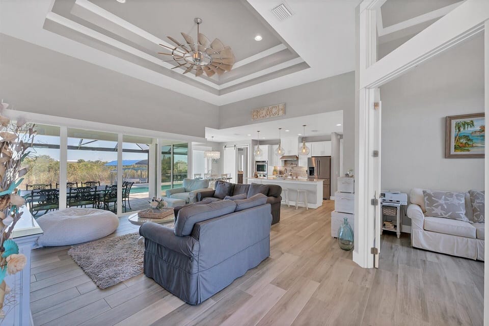 Stunning 3 bedroom, 2 bathroom waterfront home with private pool & spa in Port Charlotte, FL