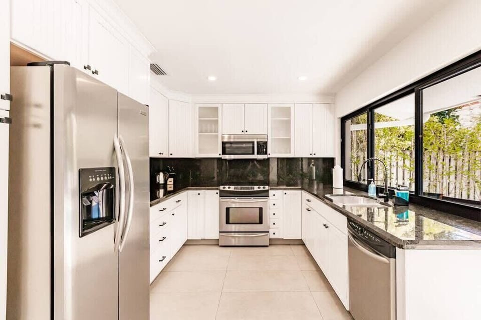 Our fully stocked kitchen