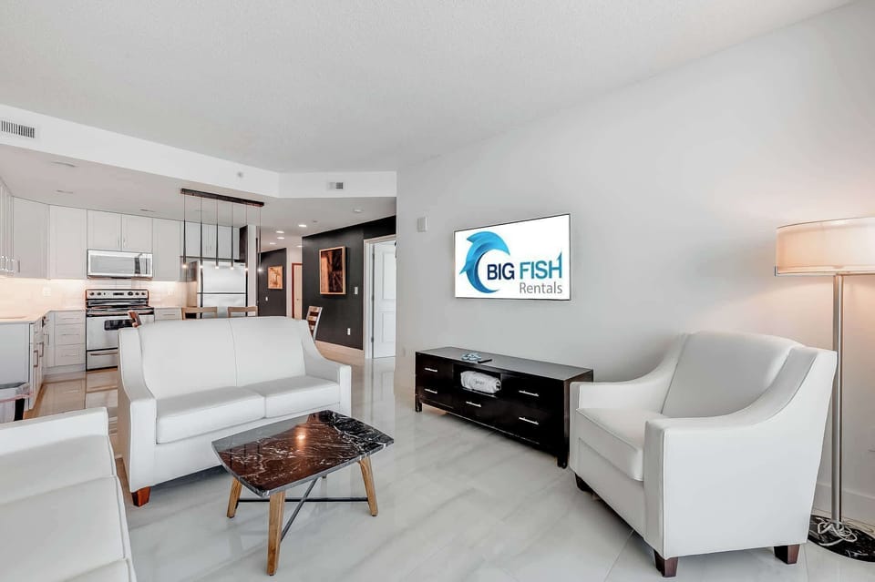 Stylish Living Room with Amazing Views 🌊✨
