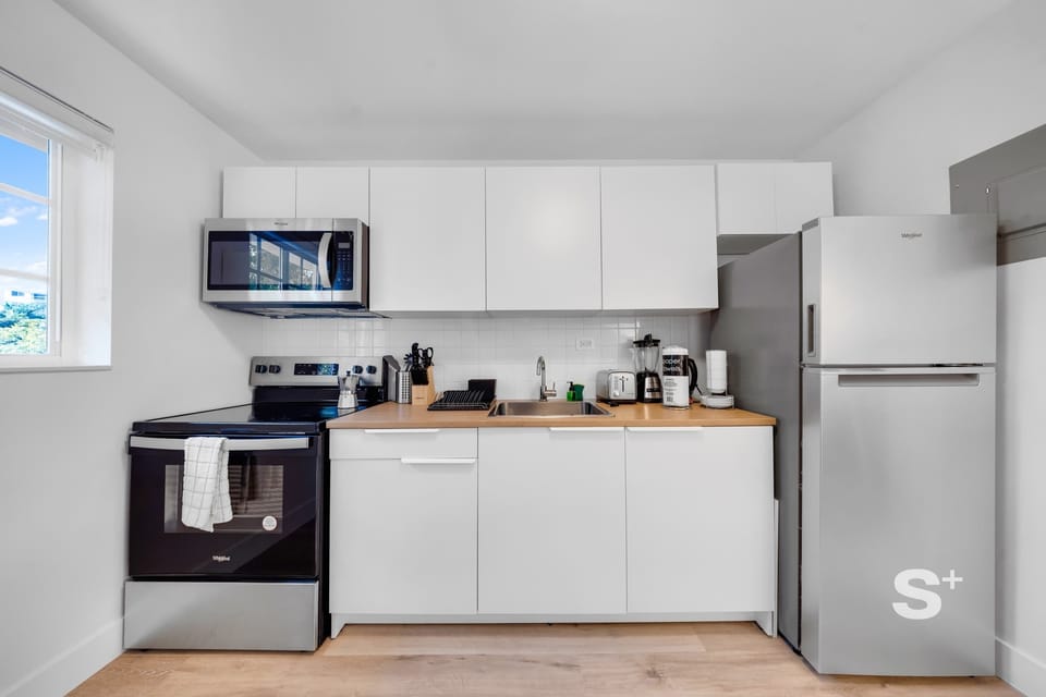 Simply equipped kitchen