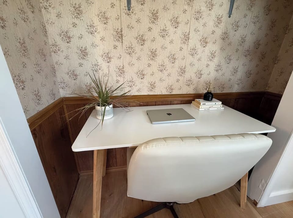 Work space in master bedroom
