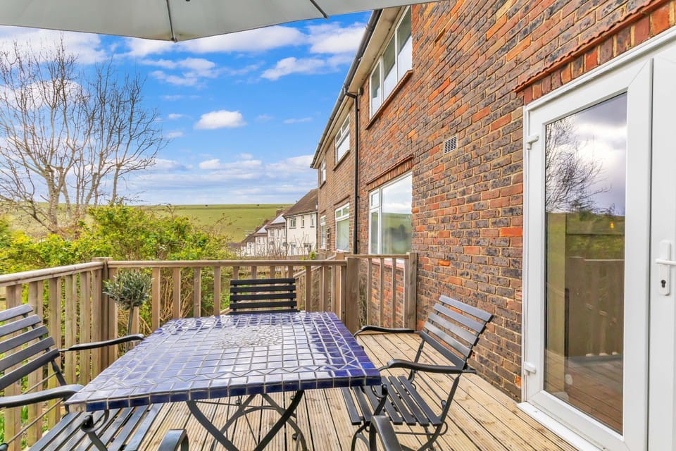 Beautiful balcony with garden views and fresh outdoor ambiance
