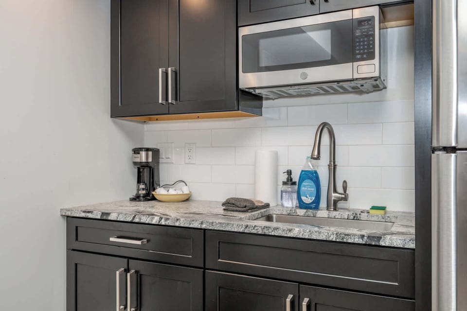 The kitchen is equipped with everything needed for an unforgettable stay