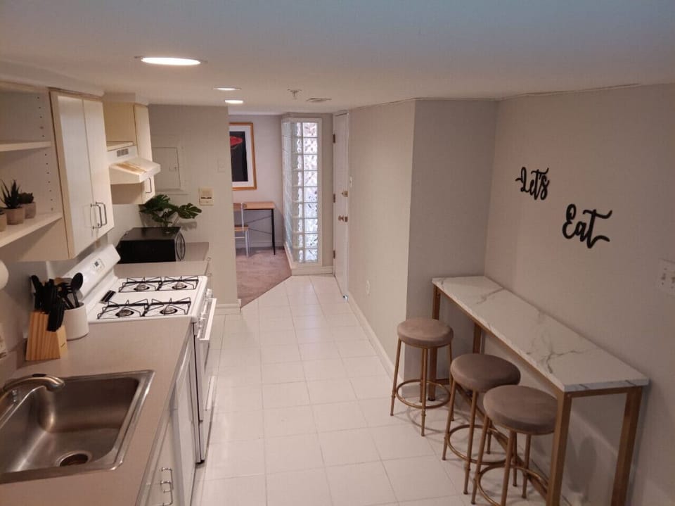 Kitchen and dining area