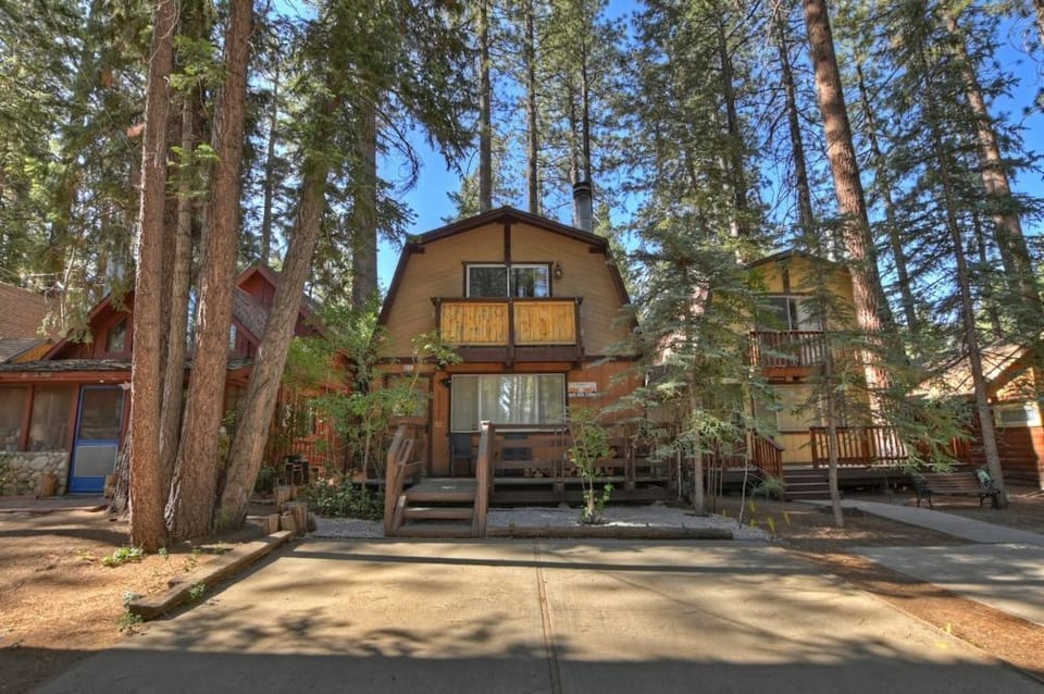 Front of the cabin. Pine views Fresh air