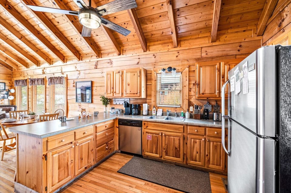 Fully stocked Kitchen has all your dining needs covered!