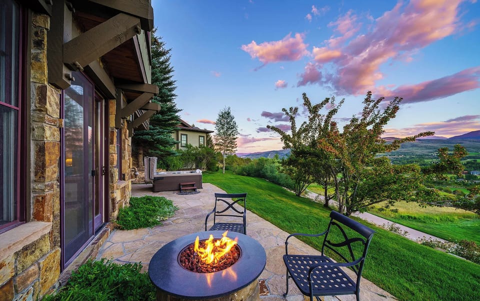 Patio | Hot Tub & Fire Pit