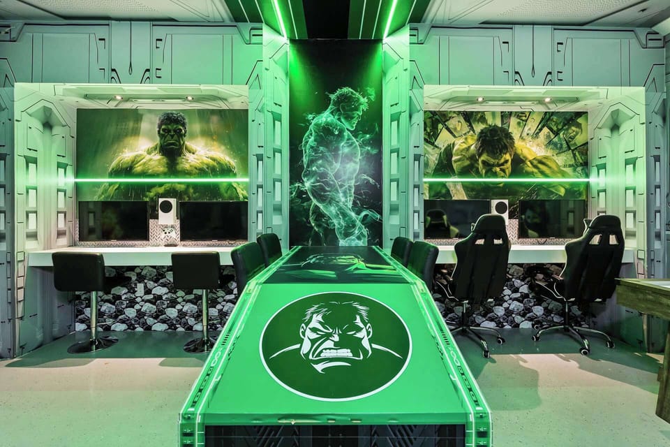 The Incredible Hulk Themed Game Room