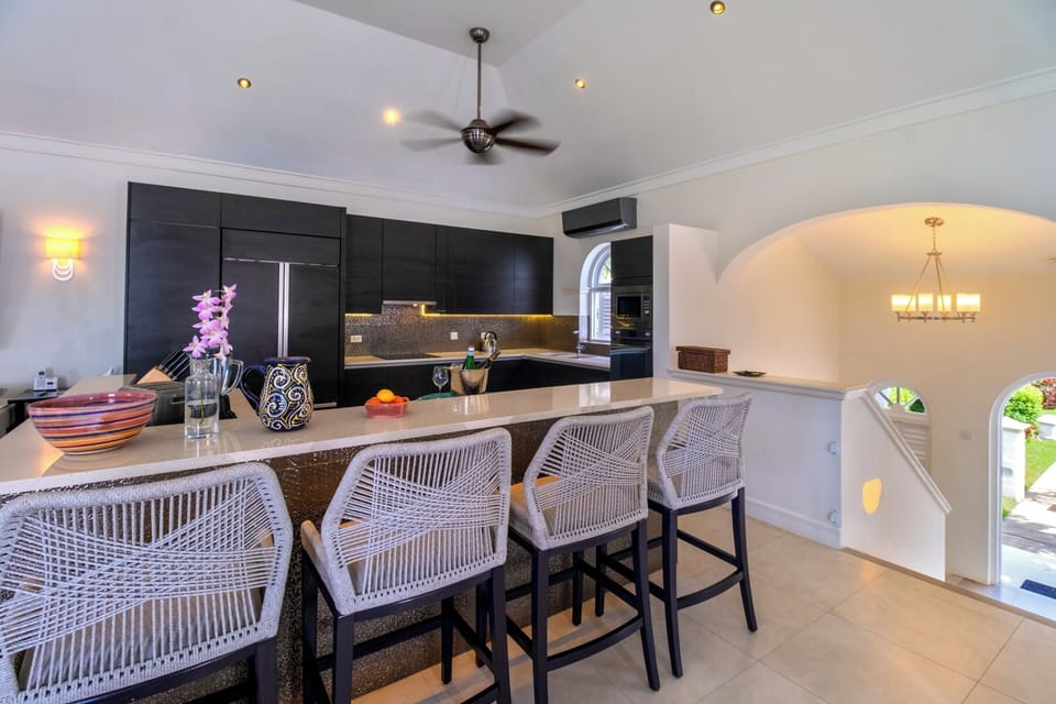 Kitchen view with dining option 