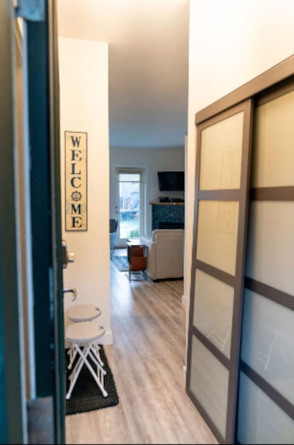Entry way with spacious closet