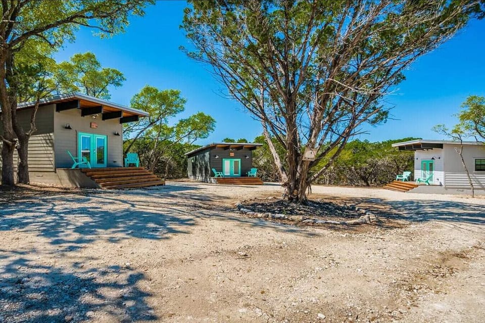 The Triplets are secluded at the bottom of the property and can sleep 6 people each