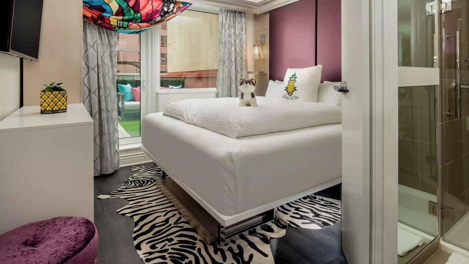 Lounge comfortably with an open, airy layout and soft lighting.