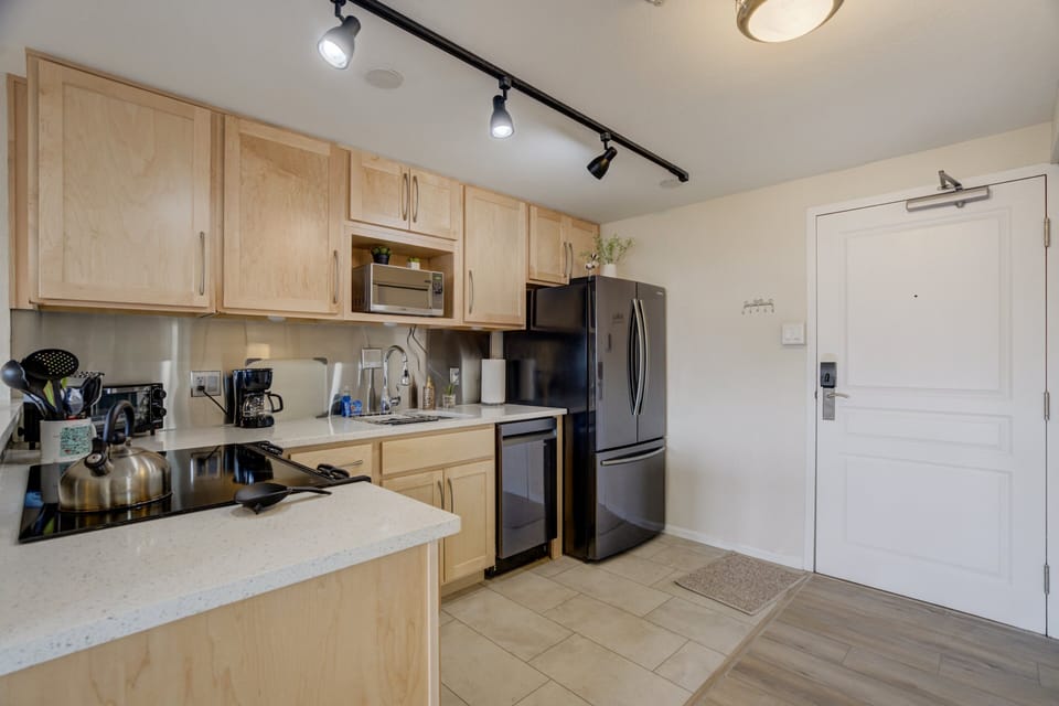 Plenty of counterspace and storage