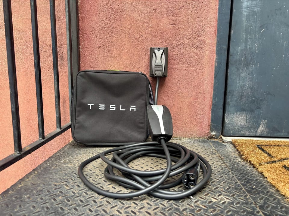 Guests are free to use the 110V outlet to charge an EV while staying at the Loft