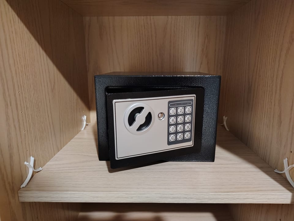 Safe in the master room 