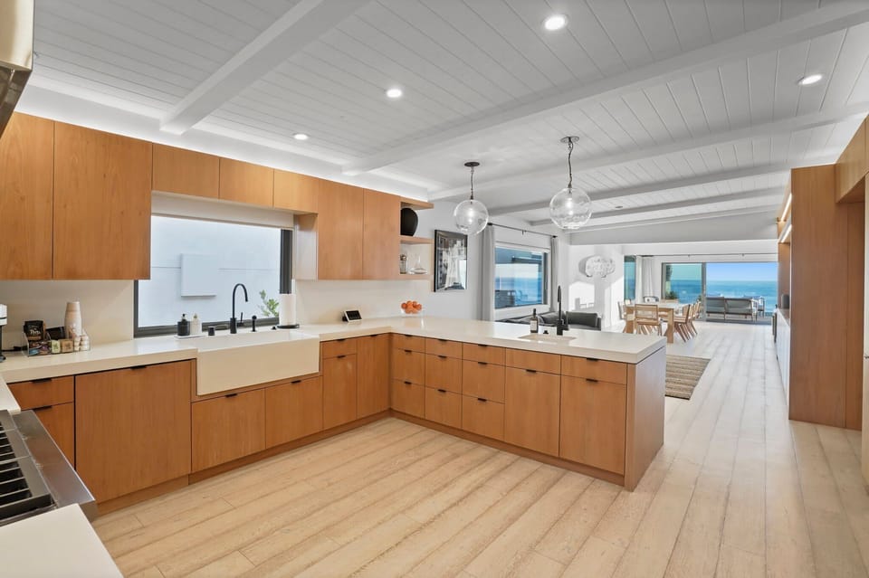 A bright, open kitchen where every detail is refined and intentional.