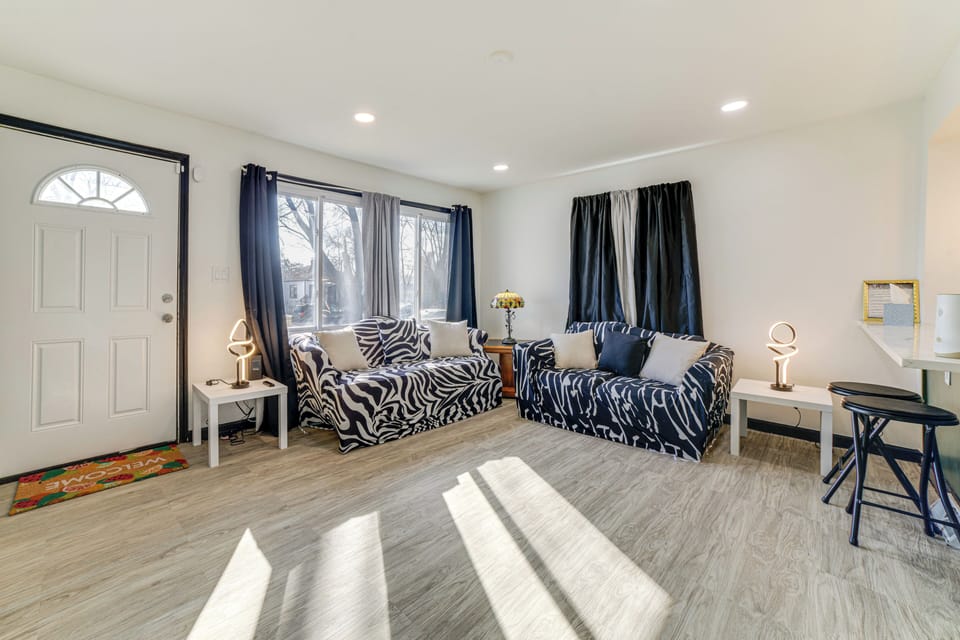 Gary Vacation Rental | 3BR | 1BA | 2,200 Sq Ft | 5 Steps to Enter