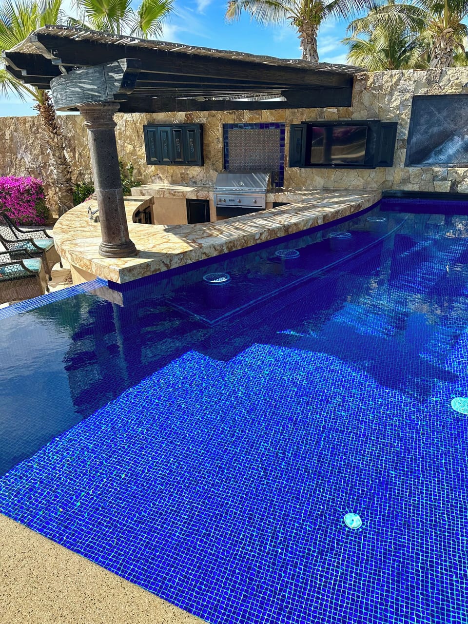 Outdoor  Grill with Big Screen TV



