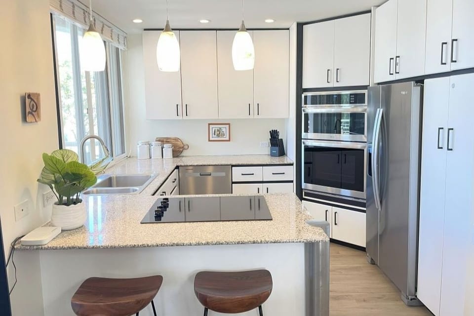 Fully equipped kitchen with recently upgraded appliances