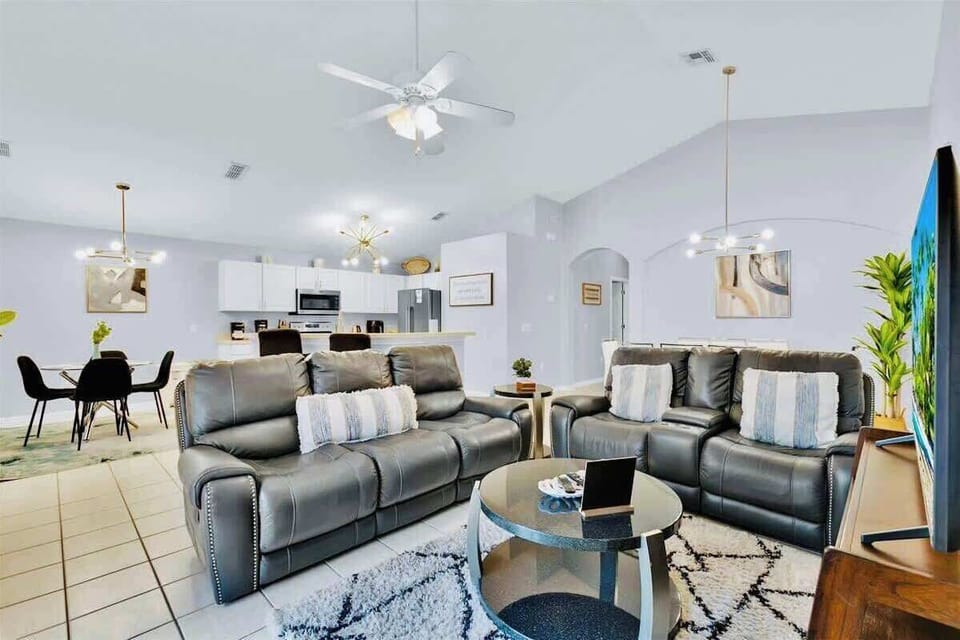 Very cozy recliners in the spacious modern living room