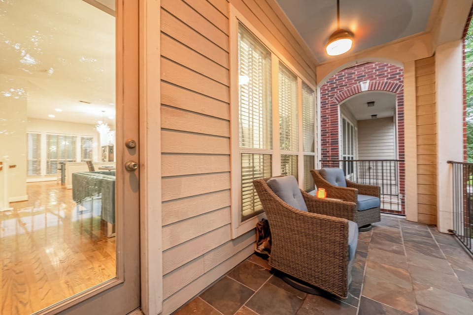 Front porch on 2nd floor