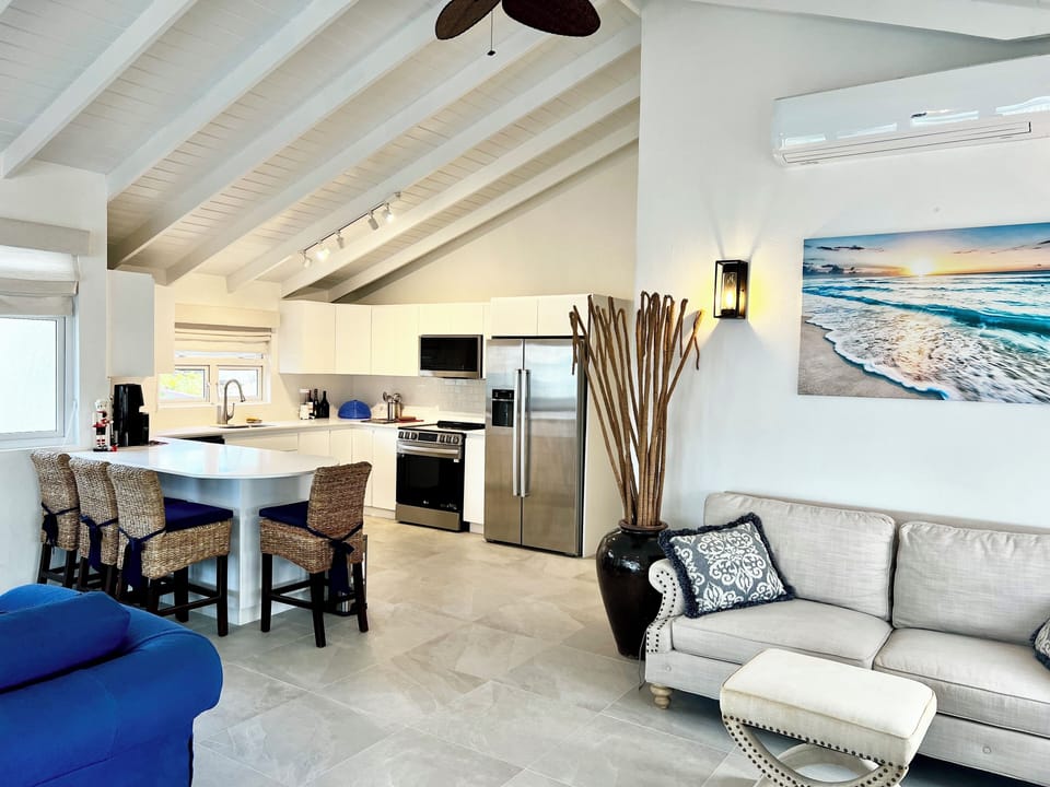 Kitchen with Eating Bar. 