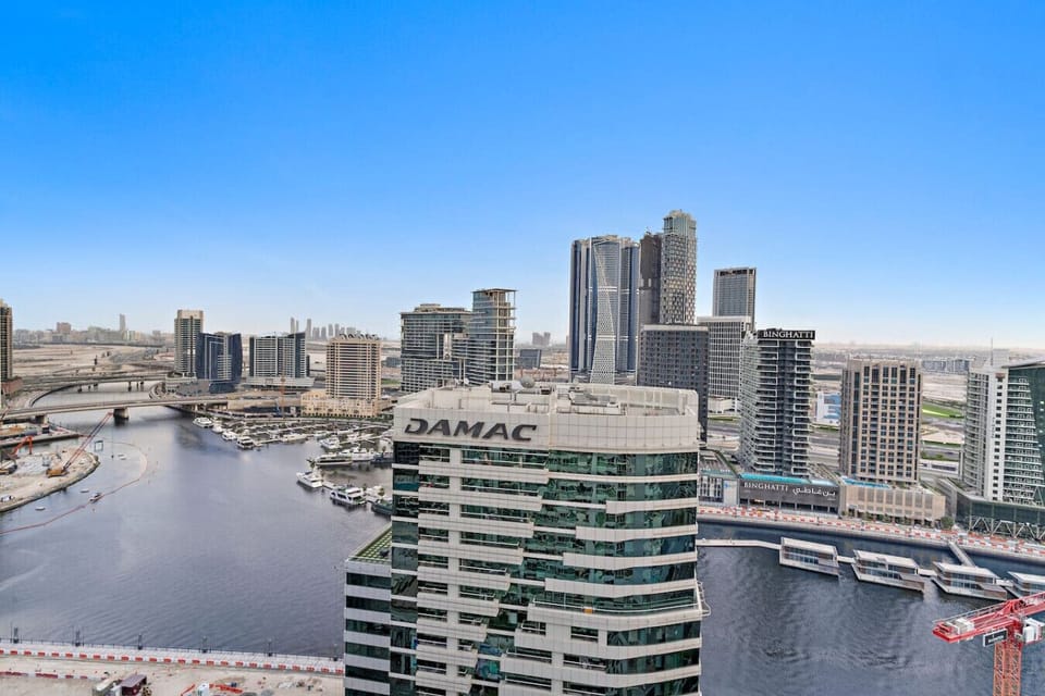 Scenic City View: Experience stunning skyline vistas and serene waterways right from your window!