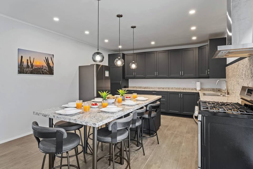 Stylish dining setup perfect for shared meals and gatherings.