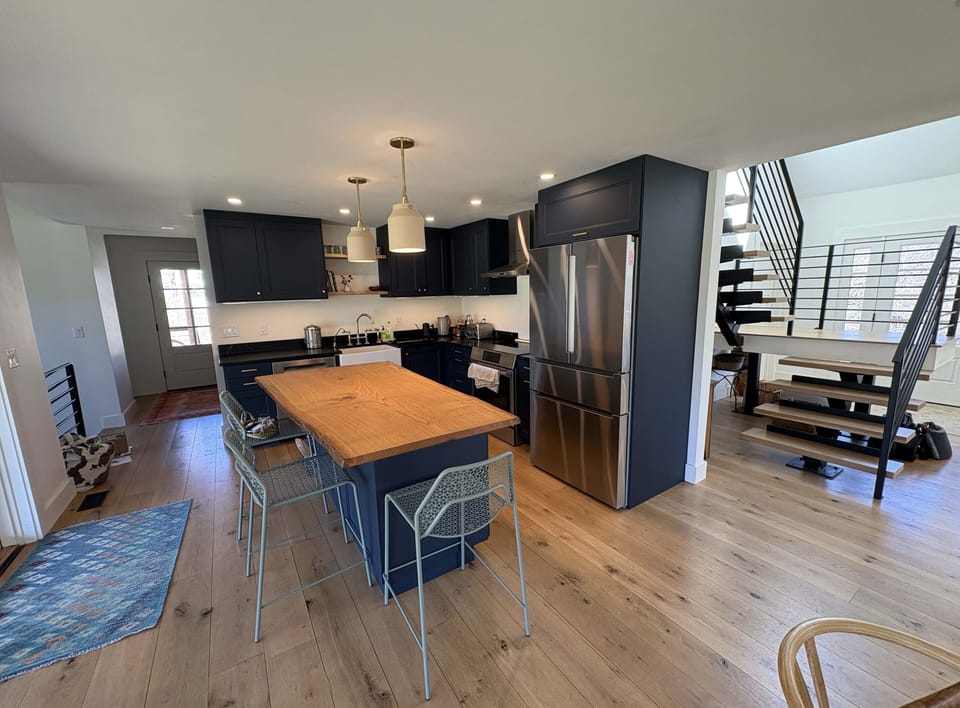 Fully equipped modern kitchen with induction range and generous prep space