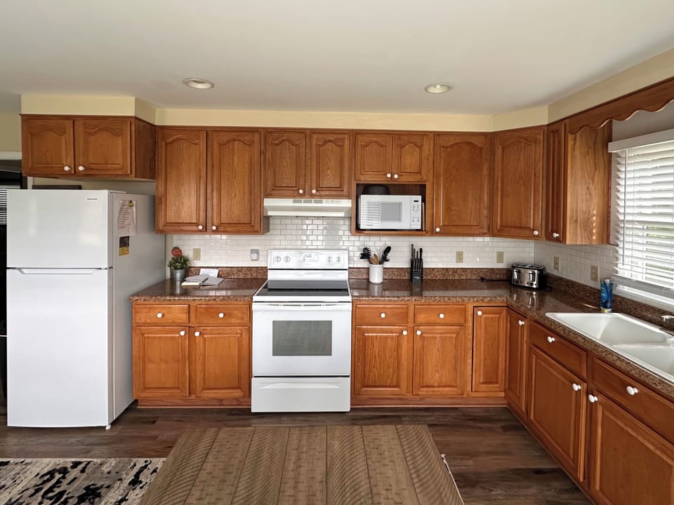 Fully stocked kitchen