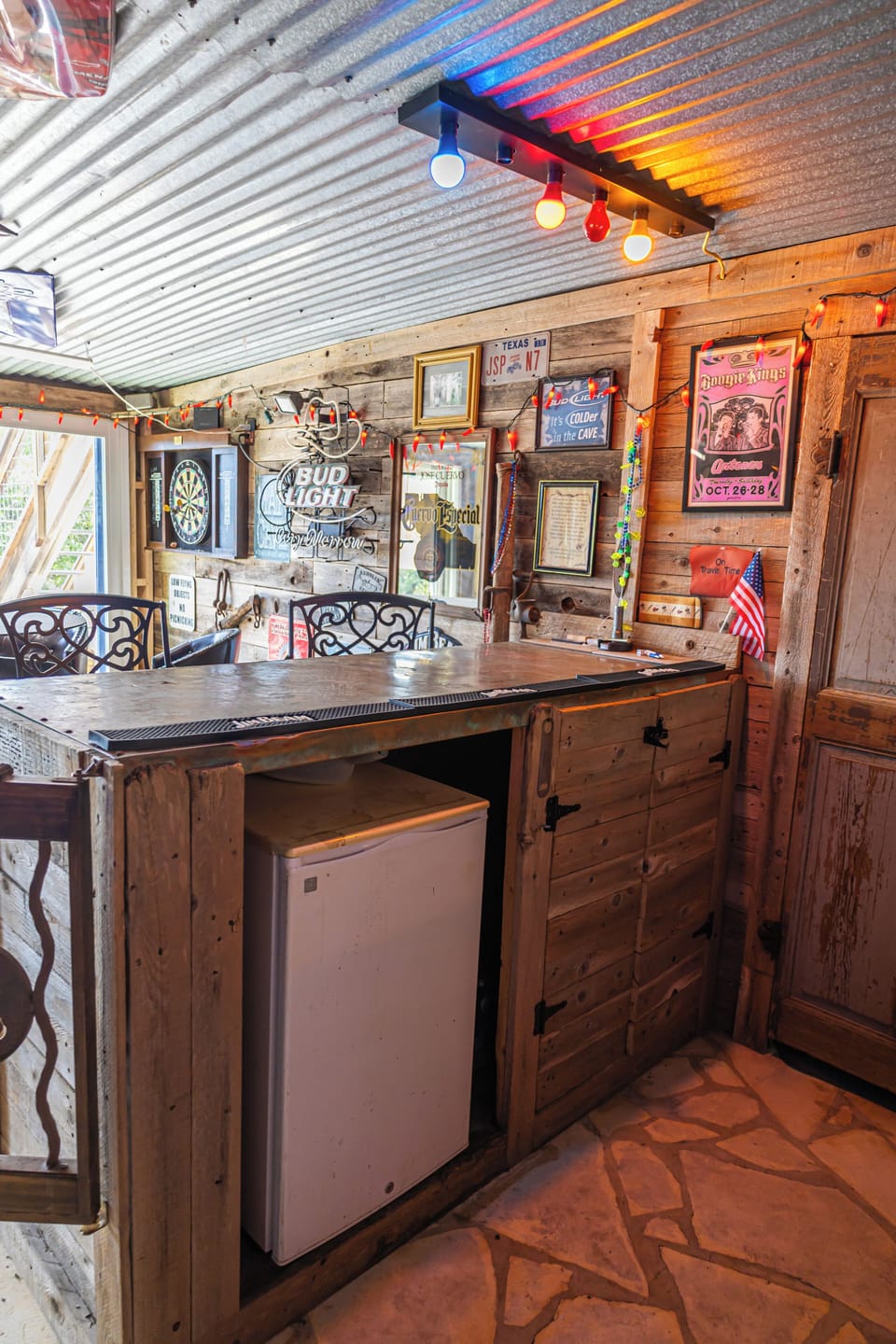 Downstairs bar with mini fridge (also comes with a full size fridge+bathroom) 