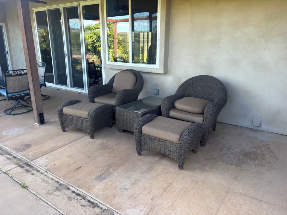 Lounge  chairs with table