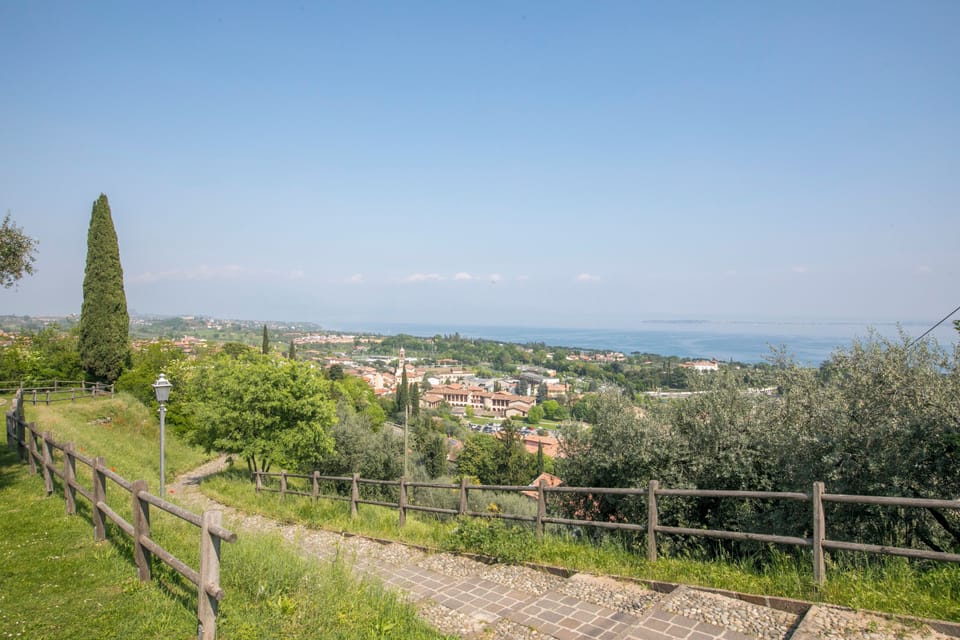 The park around the castle of Padenghe sul Garda
