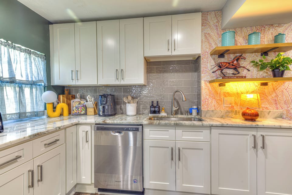 Ample storage for the kitchen
