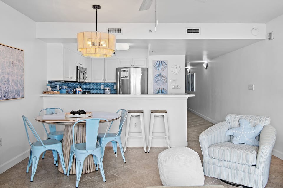 Dining and kitchen
