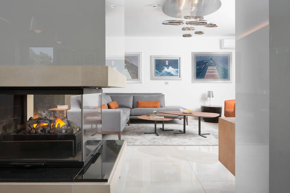 indoor fireplace
