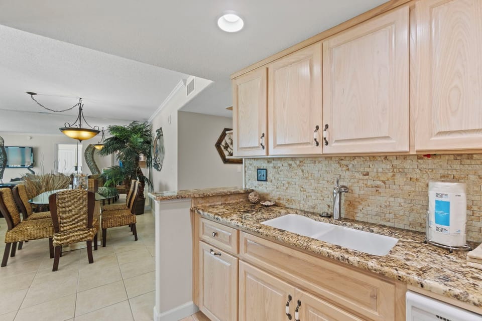 Kitchen and dining area