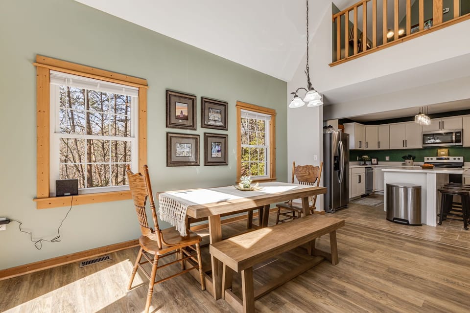 Family style dining table.