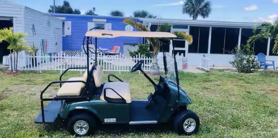 I have an electric golf cart for you to rent if you are interested