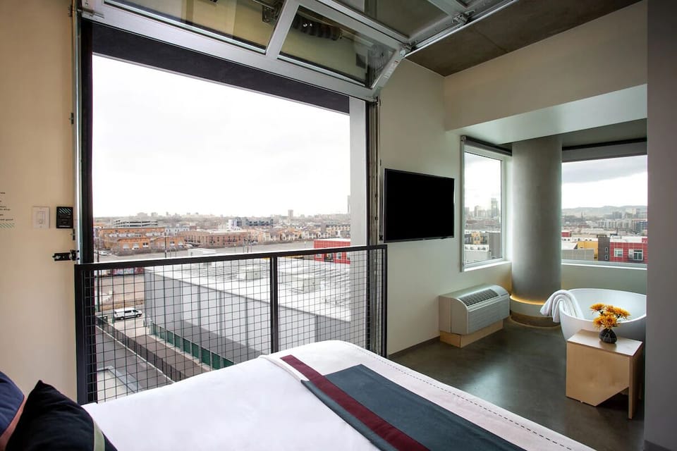Step outside for fresh air and wide-open skyline vistas.