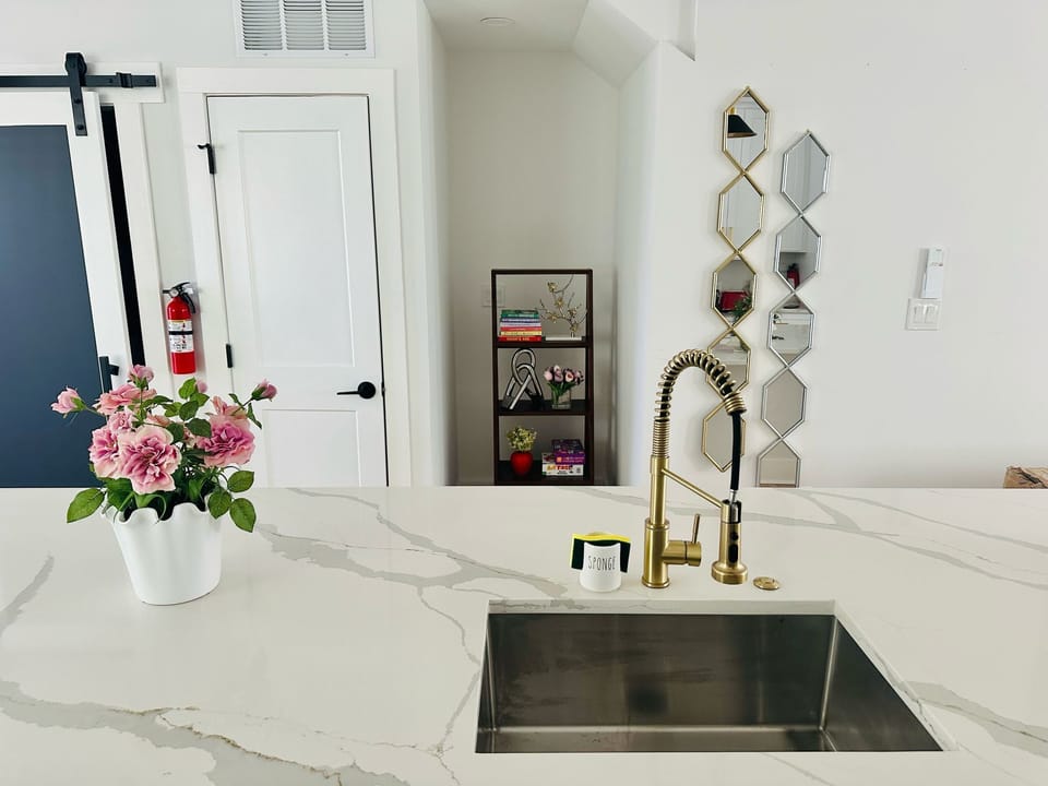 Beautiful carra marble countertop